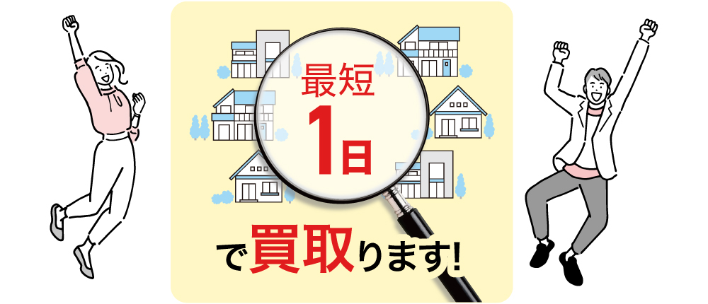 最短1日で買取ります！